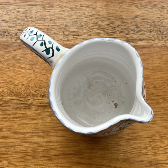 Vintage Alcobaca hand painted pitcher or creamer from Portugal - Picture 4 of 6